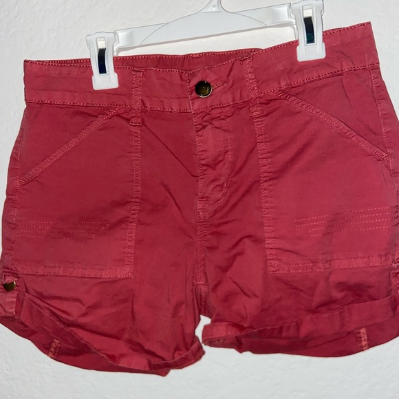 Cosmic x Urban Outfitters cute burgundy cargo style shorts retro y2k bottoms - Picture 4 of 7